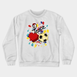 Peace Love Soccer Crewneck Sweatshirt